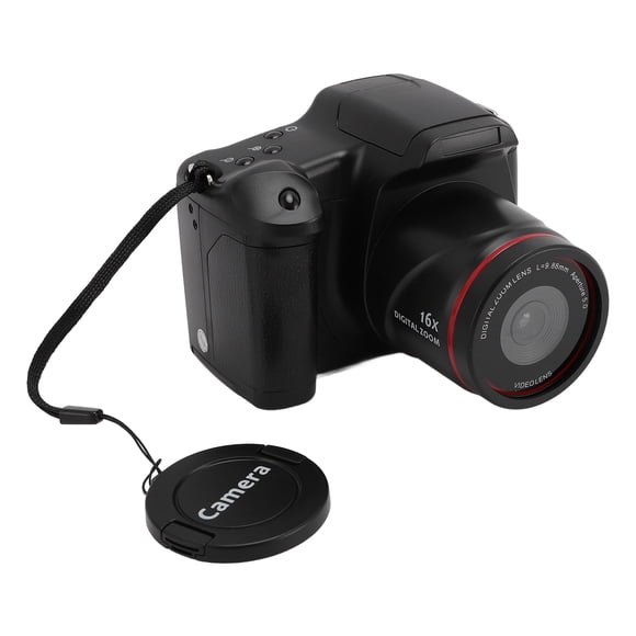 Cámara Vlogging De 16 MP, Cámara Compacta Con Zoom 16X Antivibración 1080P HD Pantalla Abatible De 180 Cámara Digital Con Pantalla De 2,4 Pulgadas Para Fotografía