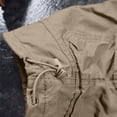 thumbnail image 5 of RYDCOT Mens Outdoor Casual Expandable Waist Lightweight Water Resistant Quick Dry Fishing Hiking Cargo Shorts Khaki, 5 of 7