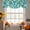 Turquoise, Teal, variant on Abstract Geometric Tie Up Valance Curtains for Windows, Kitchen Curtains Window Treatments, Modern Simple Checkered Bohemia Short Window Shades Valances for Bedroom Bathroom Cafe 42"x18"
