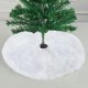 thumbnail image 1 of Falda de árbol de Navidad, falda de árbol de Navidad, alfombra decorativa duradera de felpa, alfombra para sala de estar, porche, exterior e interior Blanco Macarena Falda de árbol, 1 of 8