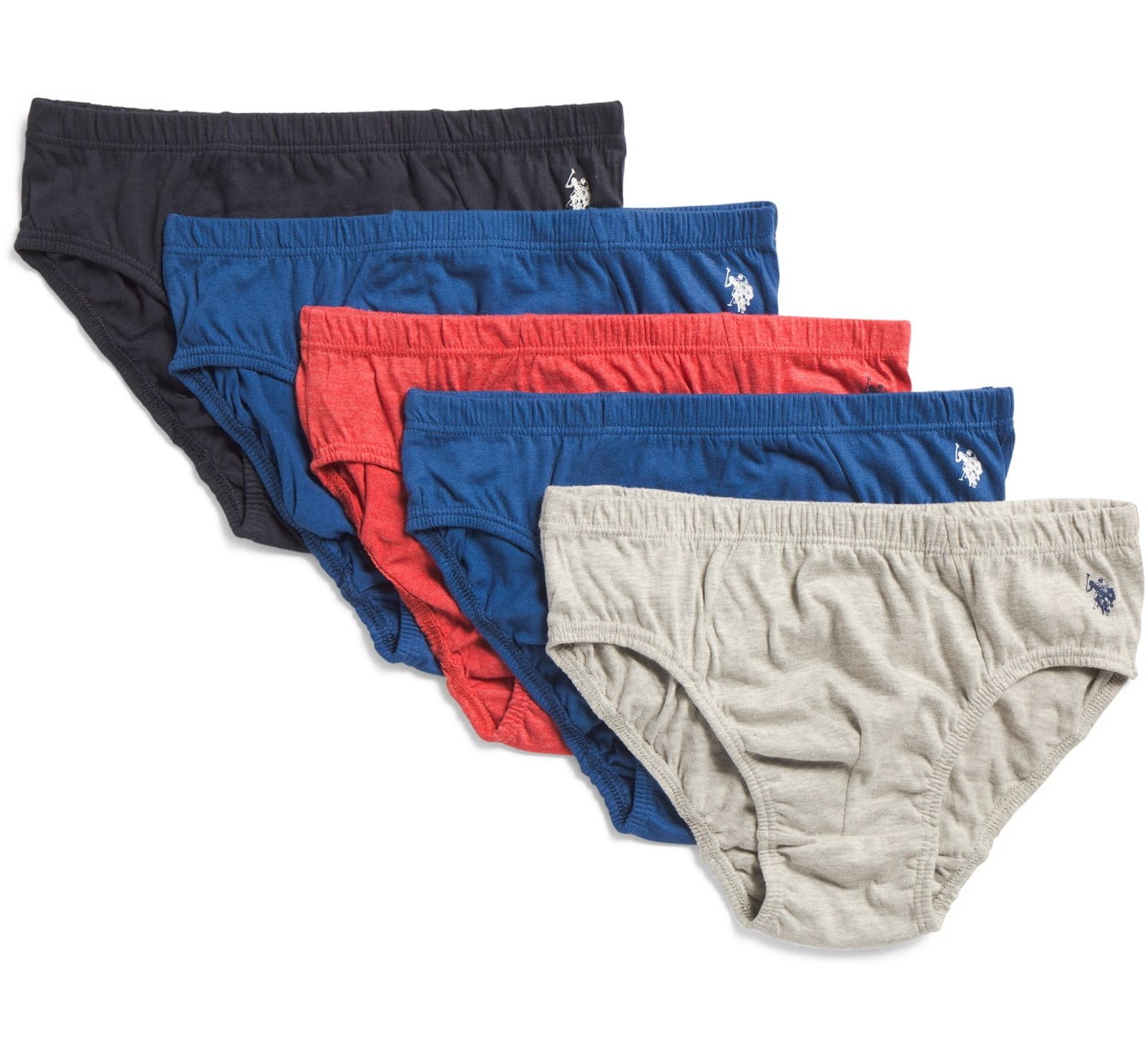 US POLO MEN'S PACK 5 BRIEFS 181 P02 RED XLARGE UNDERWEAR X5