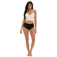 thumbnail image 5 of DARING DIVA Women's Comfortable Briefs Lace Mid-Waisted Underwear Panties Black L, 5 of 6