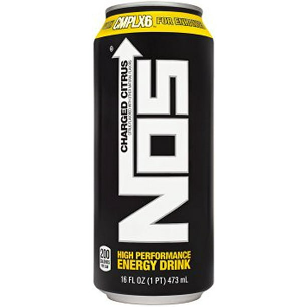 NOS Charged Citrus Energy Drink, 16 Fl. Oz.