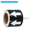 thumbnail image 2 of Unique Bargains Directional Flow Arrow Tape 4'x65', Adhesive Pipe Identification Marking Stickers, White on Black, 2 of 5