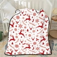 thumbnail image 1 of Puntoco 75*100Cm Christmas Flannel Print Blanket office Nap Blanket Cover Blanket Conditioning Blanket Sofa Blanket, 1 of 2