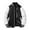 Black, variant on MuZeFu Winter Jacket Women Loose Winter Coat Fashion Women Solid Stand-up Collar Cardigan Jacket Outerwear Padded Coat
