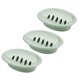 thumbnail image 1 of Paquete de 3 jaboneras de plástico para jabonera, ducha, baño, cocina, color verde brillar Electrónica, 1 of 5