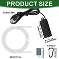 thumbnail image 3 of Hautllaif Aquarium Air Pump Mini USB Fish Tank Oxygen Air Pump Portable Ultra Silent Air Aerator Pump Energy Saving Oxygen Bubbler with Air Stone and Single Outlet Silicone Tube 1W, 3 of 8