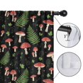 thumbnail image 4 of Blackout Kids Curtains,Mushroom and Fern Black Pattern Children's Insulated Curtains Set Of 2,Bedroom Essentials,Toddler Room Decor 52"x63", 4 of 5