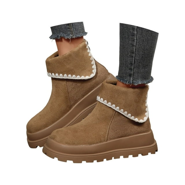 asddcavvf Bottes Plateforme Mi-Mollet Talon Bout Rond Style Bottines pour Automne Hiver Mode Confortables Décontractées et Habillées Chaussettes Bottes pour Femmes Mi-Mollet Bottes de Pluie Poulet pour Femmes Mollet Grand