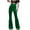 Green, variant on Lovskoo 2024 Velvet Pants for Women Fall Spring High Waist Wide Leg Bell Bottom Trousers Casual Baggy Pants Brown