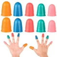 thumbnail image 3 of 10 Pieces Fingers Cover Protective Gear Training Grip Protector Protection Training Prop Rubber Tips Guitar Supplies Long-lasting Sweet Gift Practicing Accessories, 3 of 9