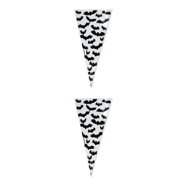 Naiovety 100 Uds. Bolsas de caramelos para tratar o hacer trucos de Halloween, bolsas de cono, bolsas de caramelos en forma de triángulo, Type1 NO1
