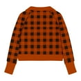 thumbnail image 4 of Lenpel Girls' Half Zip Sweatshirts Fashion Long Sleeve Plaid Pullover Crop Tops with Pocket Fall Winter Clothes, 4 of 4