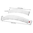 thumbnail image 4 of Universal Bike Mudguard Set Bicycle Front Rear bike retractable mudguard ABS Plastic Mud Fender with Taillight, White, 4 of 6