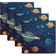 thumbnail image 5 of Planets and Stars Cloth Napkins Set of 6,20x20 Inches Napkins Cloth Washable Reusable Soft for Dinner,Wedding,Parties,Home Dinner,Tableative Decor Gift, 5 of 7