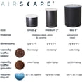 thumbnail image 6 of Planetary Design 2.5 lb Coffee Canister Airtight - Huge Kilo Container With Co2 Release For Airtight Storage To Maintain Freshness - Matte White, 6 of 7