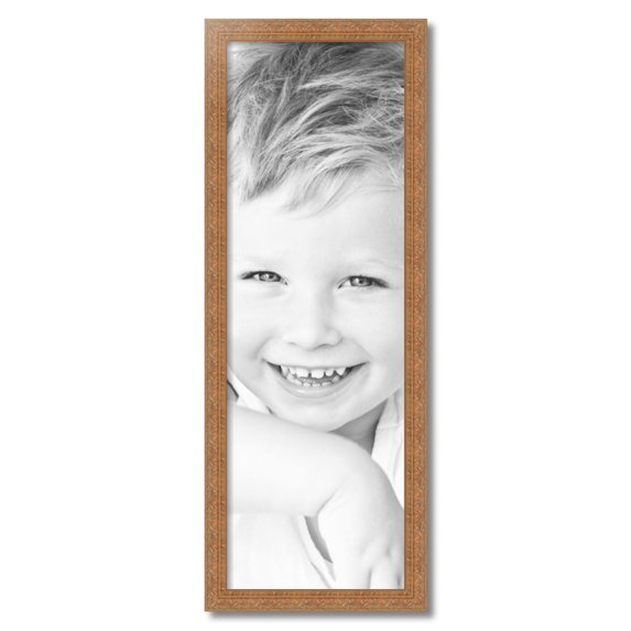 ArtToFrames 12x36" Gold Victorian Emboss Picture Frame, Gold Wood Poster Frame, with Regular Acrylic and 2 (FBPL-5081)