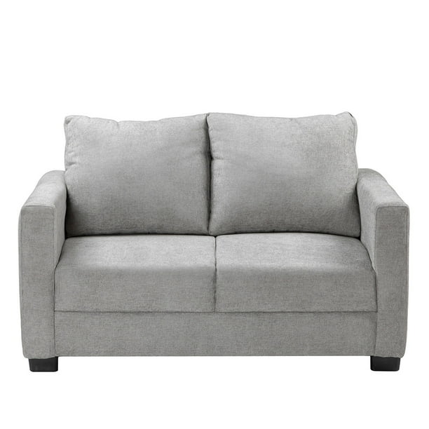 Sofá Love Seat Dicasa Gales 2 Plazas Gris para Sala