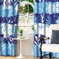 thumbnail image 5 of Lfeey Ocean Theme Curtains, Insulated Grommet Curtains 42x63 inches for Bedroom Darkening Blackout Curtains, Blue, 2 Piece, 5 of 6