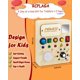 thumbnail image 3 of Juguete Montessori Busy Board RCPLAGA con luz LED para niños pequeños, 3 of 8