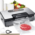 thumbnail image 1 of VEVOR Machine de Scellage sous Vide, Machine de Scellage Alimentaire， Rangement des Aliments Secs et Humides, Système de Mise sous Vide Automatique et Manuel avec Coupeur Intégré, Av, 1 of 10