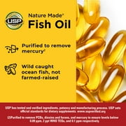 Nature Made Omega 3 Fish Oil 1200mg One per Day Softgels, Fish Oil Supplements, 290 Count