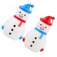 thumbnail image 3 of Lámparas LED de muñeco de nieve para escritorio, luz de muñeco de nieve de Navidad, fiesta de Navidad, estatuilla de muñeco de nieve, 2 uds., 3 of 6