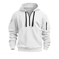 thumbnail image 5 of Luvrsol Men’s Plain Hooded Pullover Sweatshirt Solid Long Sleeve Everyday Athleisure Hoodie S-3XL, 5 of 6