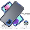 thumbnail image 3 of Galaxy A51 5G Case for Samsung Galaxy A51 5G Case Military Drop Shockproof  Heavy Duty Rugged 3 in 1 Protection Cover for Galaxy A51 5G Phone Case (Navy+Blue), 3 of 13