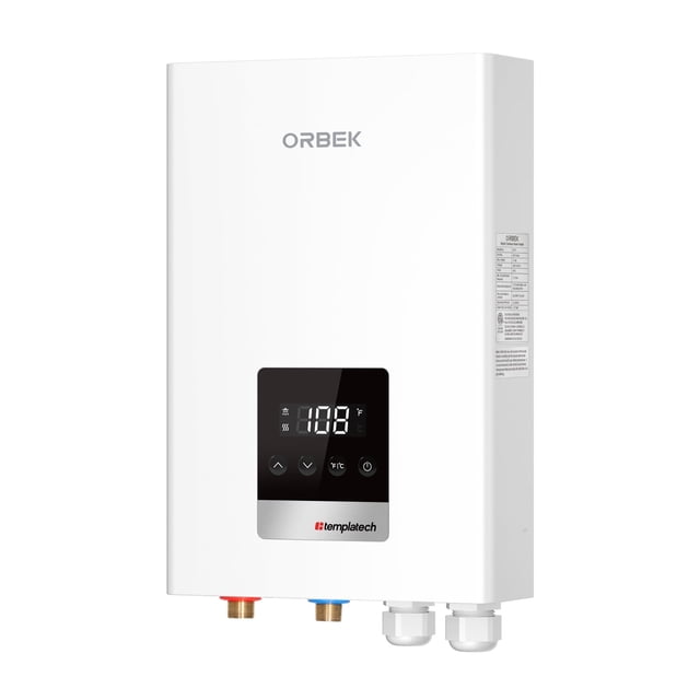 Calentador de agua Orbek 18 kW sin tanque eléctrico 240 V 4,17 GPM