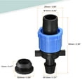 thumbnail image 2 of Uxcell Drip Irrigation Coupling 16mm Barbed Locking Fitting with Washer Blue 20 Pack, 2 of 5