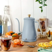 Beautiful 1-Liter Electric Gooseneck Kettle 1200 W, Cornflower Blue by Drew Barrymore