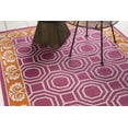 thumbnail image 3 of Mark&Day Wool Rugs, 2x8 Millry Modern Bright Pink/Burnt Orange Runner Area Rug, Pink Orange Grey Carpet for Hallway, Kitchen, Bedroom or Living Room (2'6" x 8' Runner), 3 of 4
