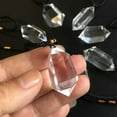 thumbnail image 2 of K-KED Natural Clear Quartz Pendant Crystal Point Wand Pendulum Chakra Necklace Healing, 2 of 9