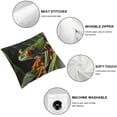 thumbnail image 6 of nygtbtfer Throw Pillow Covers, Couch Pillow Covers, Set of 2 Throw Pillow Case, Green Leaf Animal, Decorative Throw Pillow Covers, Pillow Cover White, 6 of 7