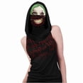 thumbnail image 1 of Camiseta sin mangas con capucha Baoblaze para mujer del cráneo color negro S, 1 of 5