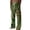 Green, variant on Cotton Linen Pants for Men 2026 Spring Summer Casual Elastic Waist Straight Leg Butterfly Print Beach Pants with Pockets