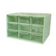 thumbnail image 2 of Organizador de cajones pequeño para escritorio, caja de almacenamiento para aretes, caja de almacenamiento para cuentas Verde, 2 of 9
