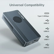 ACASIS External NVMe M.2 SSD Enclosure 40Gbps with Cooling Fan Supports 8TB