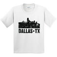 thumbnail image 3 of Inktastic Dallas Texas City Skyline with Grunge Youth T-Shirt, 3 of 5
