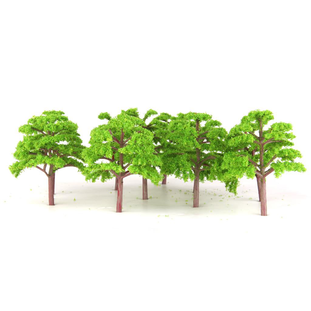 20x N Scale Model Trees Train Building Street Garden Scenery Layout 8cm 
