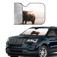 thumbnail image 2 of Yiaed Yak Print Car Windshield Sunshade Front Auto Car Front Window Sun Shade Foldable Sun Visor Shield Cover Auto Accessories for Sedan SUV Truck-Medium, 2 of 5