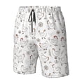 thumbnail image 4 of Balery Funny Chicken Traje de Baño Estilo Hawaiano para Hombre, Shorts de Secado Rápido con Bolsillos-Small, 4 of 6