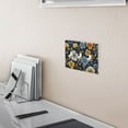 thumbnail image 5 of Yayeee Toggle Light Switch Wall Plate 2-Gang 4.56"x4.48" Decorative Outlet Cover, Navy Floral Pattern, 5 of 7
