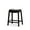 Espresso, variant on 24" Counter Stool, Black Leather Seat - Fade Stool With Bonded Classic Design