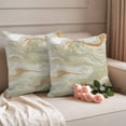 thumbnail image 3 of Pack of 2 Outdoor Pillow Covers 26x26 Inch Waterproof Sage Green Marble Throw Pillow Covers,Decorative Couch Pillow Case Sham Contemporary Abstract Fluid Art Patio Garden Pillowcases Cushion Covers, 3 of 8