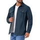 thumbnail image 5 of INSPIRAR CHIC Camisas de trabajo casuales para hombres de manga larga con botones, bolsillos, para pesca y senderismo, L Azul oscuro, 5 of 6