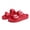 Red, variant on Women's Men's Comfort Slides Double Buckle Adjustable Rubber Slide Sandals EVA Flat Sandals