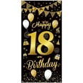 thumbnail image 1 of Black and Gold Birthday Decorations Black and Gold Glitter, Birthday Banner for Birthday Party Decoration Black and Gold Party Decorations Gold and Black Party Decorations, 1 of 9